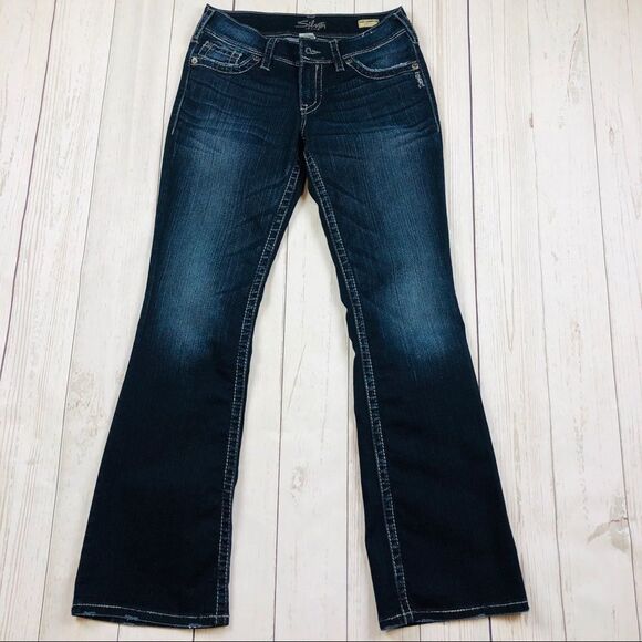 🇨🇦Silver Suki Surplus Distressed Jeans Siz… - Picture 2 of 8
